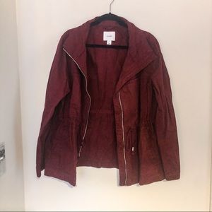 Maroon army coat